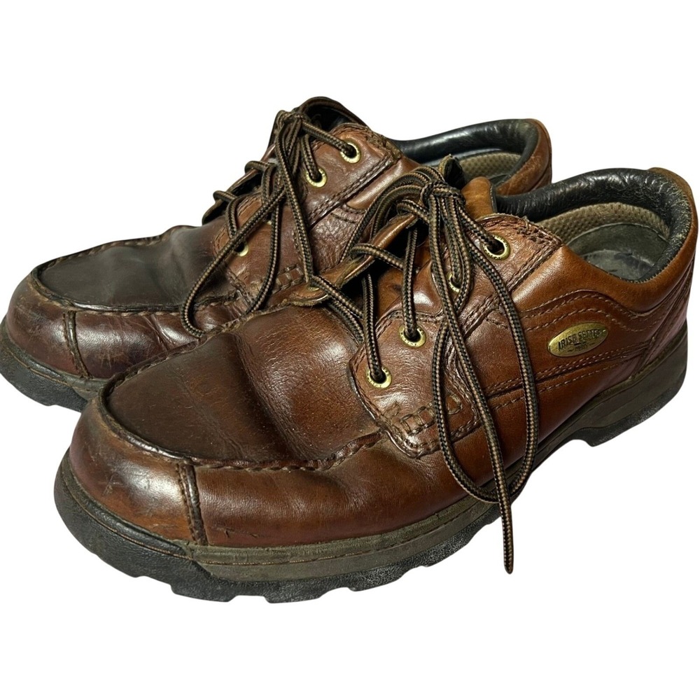 Irish Setter Men's Brown Leather Lace Up Low Top Hunting Shoes Size 10